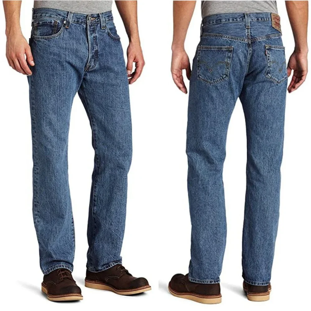 NWT Levis 501 Original Button Fly Straight Leg Jeans